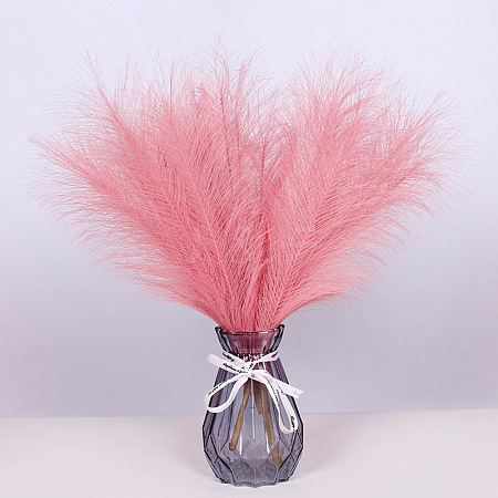 Polyester Imitation Pampas Grass Bouquet for Wedding Party Home Table Decoration HULI-PW0002-113A-04-1