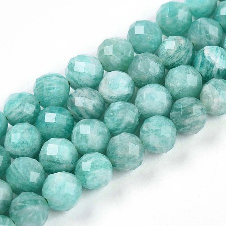 Natural Amazonite Beads Strands G-S345-6mm-25-1