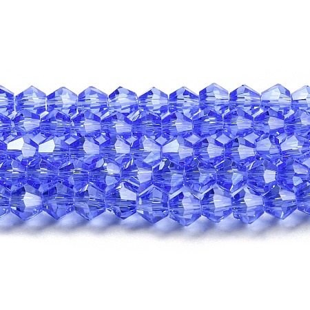 Transparent Electroplate Glass Beads Strands LS-EGLA-A039-T3mm-A07-1