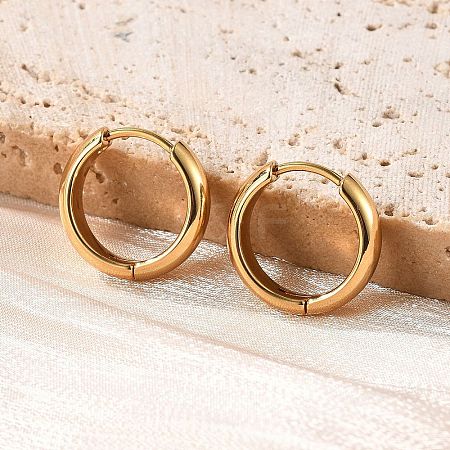 201 Stainless Steel Hoop Earrings EJEW-P304-15C-G-1