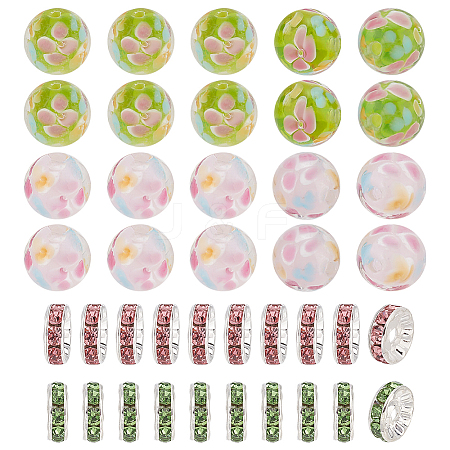 GOMAKERER DIY Flower Beads Jewelry Making Finding Kits DIY-GO0001-79-1