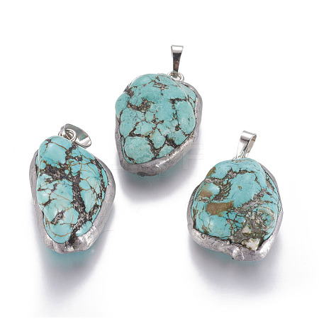 Turquoise Pendants G-L509-09P-1