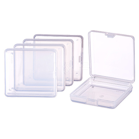 Transparent Plastic Bead Containers CON-BC0004-61-1