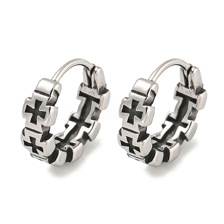 316 Surgical Stainless Steel Hoop Earrings EJEW-D096-09G-AS-1