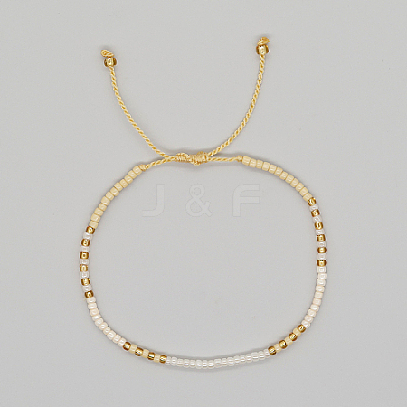 Glass Seed Braided Beaded Bracelets LS-XC9959-13-1