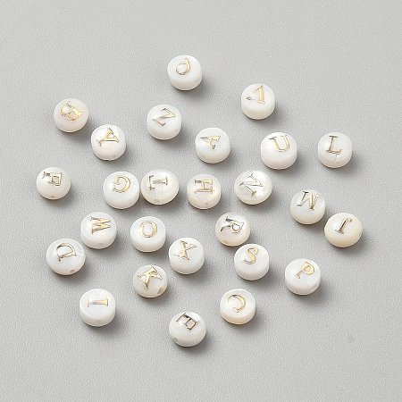 26Pcs Glass Imitation Shell Beads SHEL-WH0008-12-1