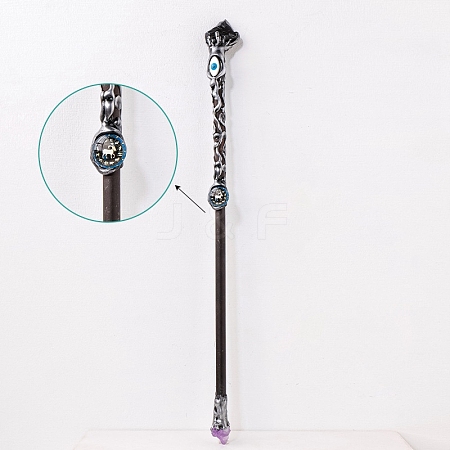 Natural Obsidian Twelve Constellation Magic Wand PW-WG23699-05-1