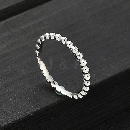 925 Streling Silver Plain Band Rings RJEW-P164-01A-P-1