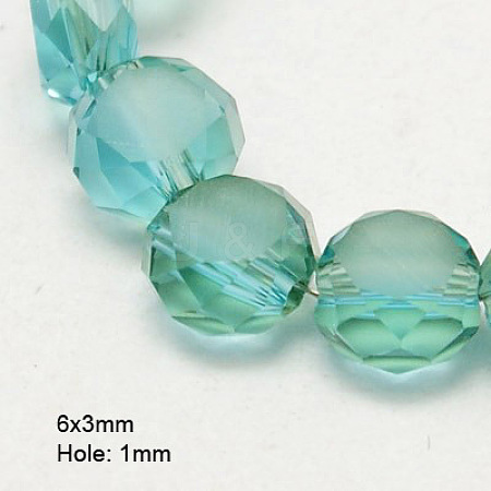 Electroplate Glass Beads EGLA-D028-17-1