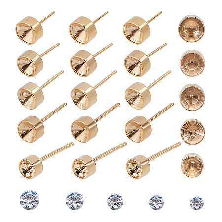 DIY 304 Stainless Steel Earring Making Kits DIY-UN0002-30G-1