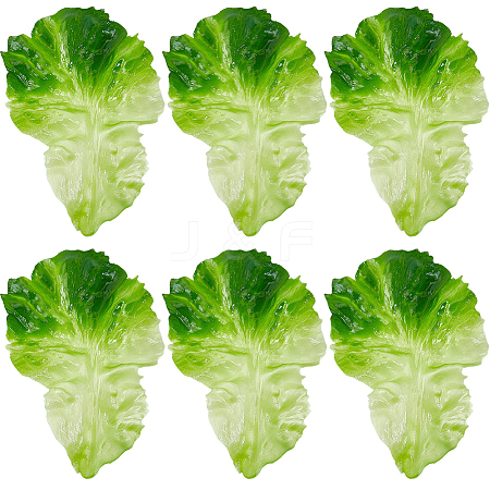 PVC Imitation Lettuce Leaf DJEW-WH20002-23-1