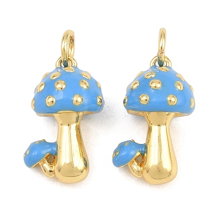 Brass Enamel Pendants KK-CBA3297-09G-D-1