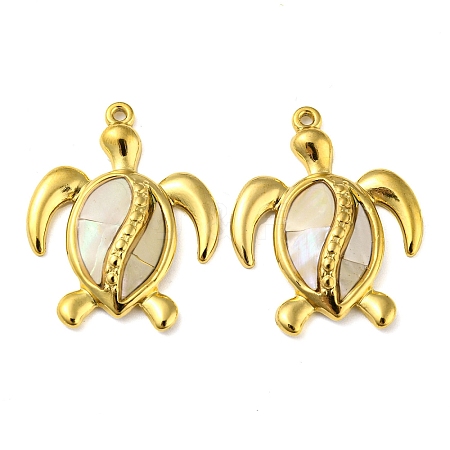 Natural Shell Pendants X-STAS-P341-02G-02-1