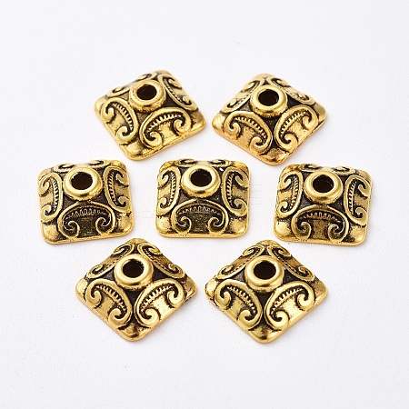 Tibetan Style Alloy Caps LS-GLF0893Y-NF-1