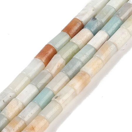 Natural Flower Amazonite Beads Strands G-C128-A01-01-1