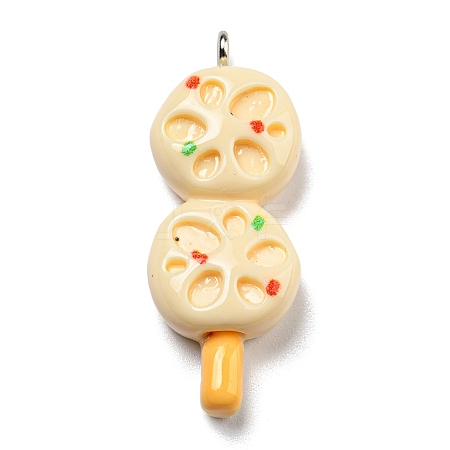 Opaque Resin Imitation Food Pendants CRES-D019-02E-1