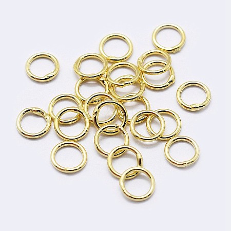 925 Sterling Silver Soldered Closed Jump Rings STER-F036-03G-0.6x5-1