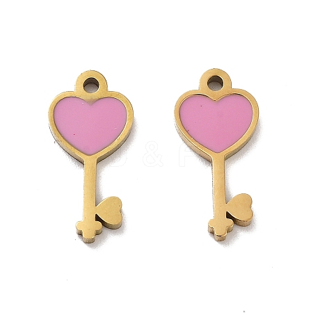 Ion Plating(IP) 316 Stainless Steel Enamel Charms STAS-U014-63G-01-1