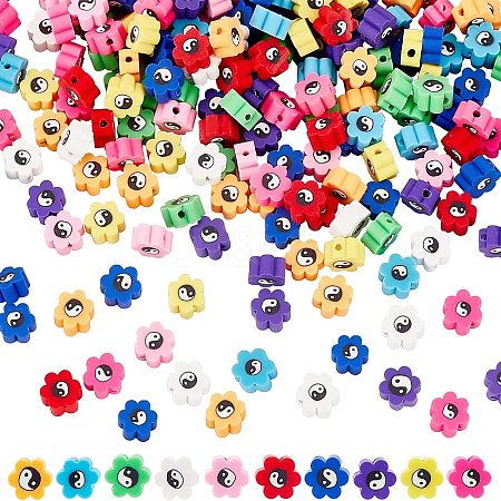 CHGCRAFT 300Pcs 10 Colors Handmade Polymer Clay Beads CLAY-CA0001-21-1