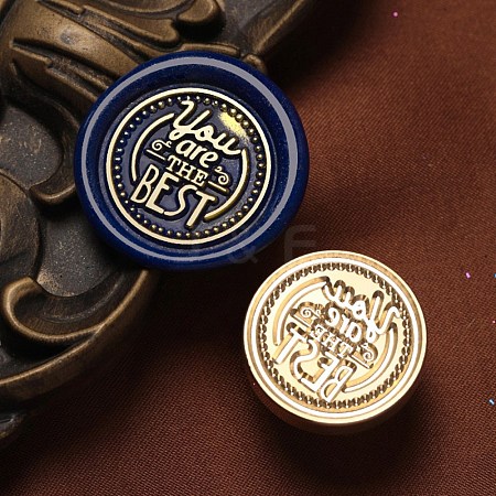 You are the Best Wax Seal Brass Stamp Heads LS-AJEW-M038-01D-G-1