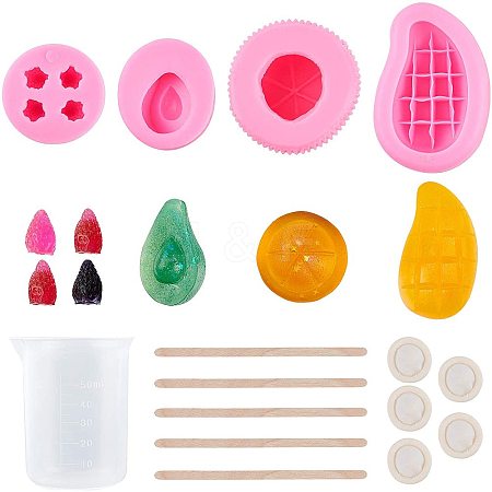 3D Fruits Food Grade Silicone Molds Kits DIY-PH0004-76-1