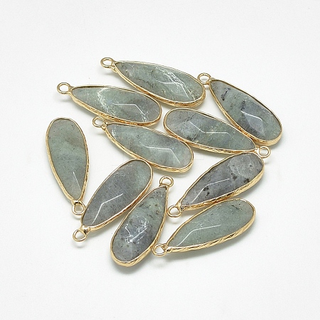 Natural Labradorite Pendants G-Q494-55C-1