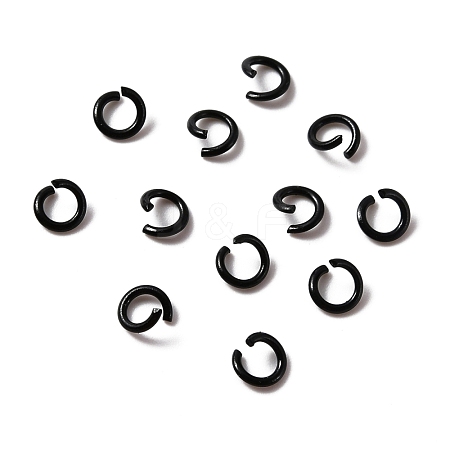 Zinc Alloy Open Jump Rings FIND-WH0014-79G-1