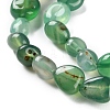 Natural Green Onyx Agate(Dyed & Heated) Beads Strands G-P497-01C-30-4