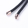 Nylon Twisted Cord Bracelet Making MAK-F018-04RG-RS-3