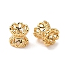 Brass Double Bead Caps KK-C099-10G-1