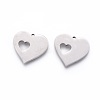 201 Stainless Steel Stamping Blank Tag Pendants STAS-F231-042P-1