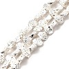 Electroplated Natural Lava Rock Beads Strands G-G984-13S-1