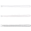 3Pcs 3 Colors Plastic Pearl & Glass Bead Strap for Eyeglasses AJEW-CY0002-18-1