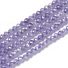 Cubic Zirconia Beads Strands X-G-F596-48E-3mm-1