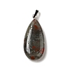 Natural Bloodstone Pendants G-P474-01P-09-2