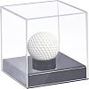 Square Transparent Acrylic Baseball Display Case CON-WH0092-19-1
