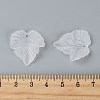 Transparent Frosted Acrylic Leaf Pendants X-PAF002Y-14-3