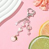 Peach Alloy Enamel Keychain KEYC-JKC01095-2