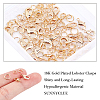 Brass Lobster Claw Clasps and Open Jump Rings KK-SC0001-41G-6