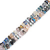 2 Strands Electroplate Transparent Glass Beads Strands EGLA-TADJ0001-06-2