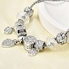 Alloy European Beads Charm Bracelets BJEW-F495-15P-5