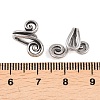 Flower 316 Stainless Steel Non- Piercing Cartilage Earrings AJEW-C044-07B-AS-5