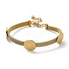 304 Stainless Steel Watch Band Chain Bracelets for Women BJEW-G770-01A-G-2