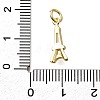 Brass Micro Pave Cubic Zirconia Charms KK-P295-45G-3