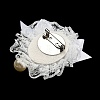 Romantic Classic Polyester Lace Bowknot Brooch for Women JEWB-B011-02B-2