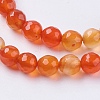 Natural Agate Beads Strands G-G580-6mm-09-3