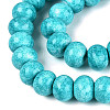 Opaque Baking Paint Glass Beads Strands GLAA-Q110-03A-08-3