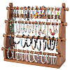 4-Tier Pine Wood Bracelet Organizer Display Riser Stands BDIS-WH0021-002-1