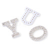 Alphabet Resin Rhinestone Patches DIY-TAC0005-45A-13