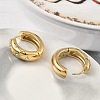304 Stainless Steel Rhinestone Hoop Earrings EJEW-K268-72G-3
